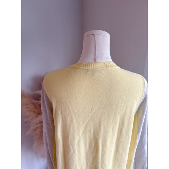 Lisa Todd Scribble Heart Sweater Size Small Crewneck Notch Neck Long Sleeve - Picture 8 of 10